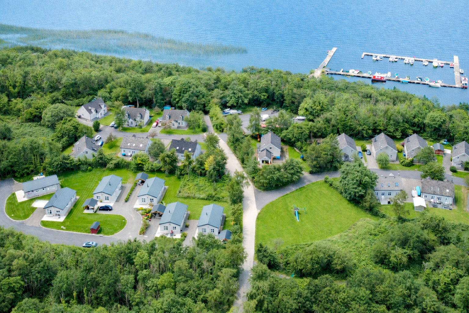 Woodland Lodges Aerial Image