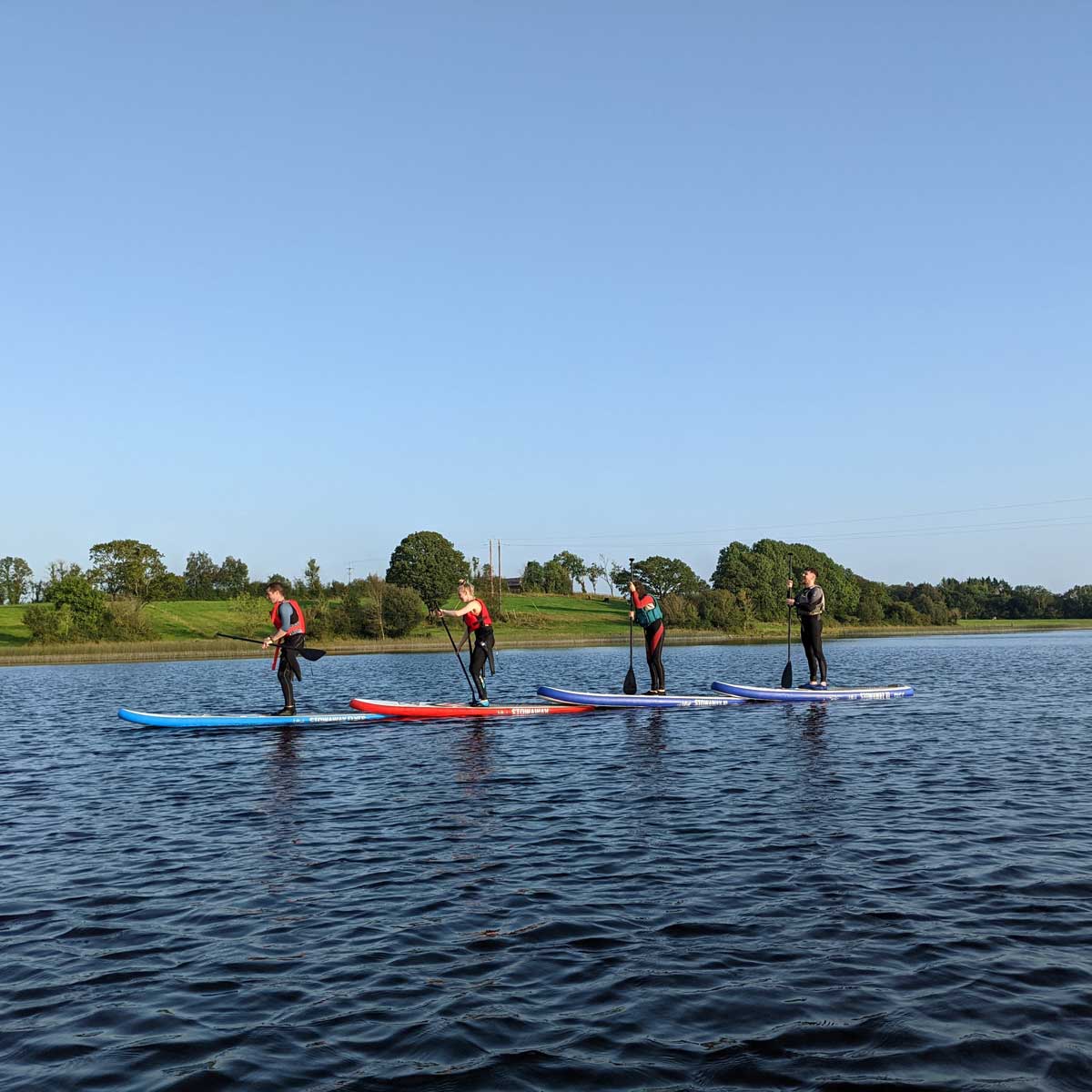 Paddle Boarding Lough Erne : learn to paddle board with Fermanagh Lodges