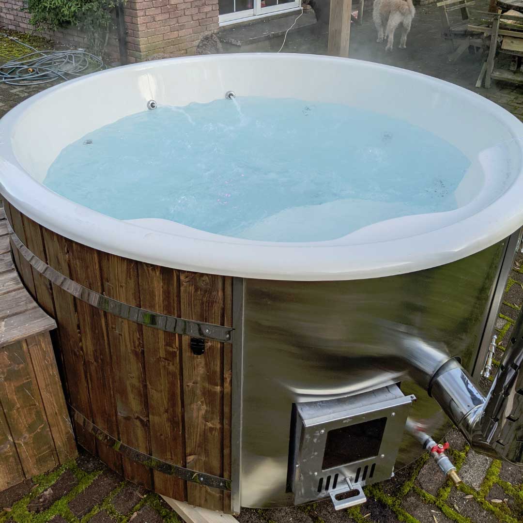 Enjoy a Wood Fired Hot Tub during your stay at Fermanagh Lodges